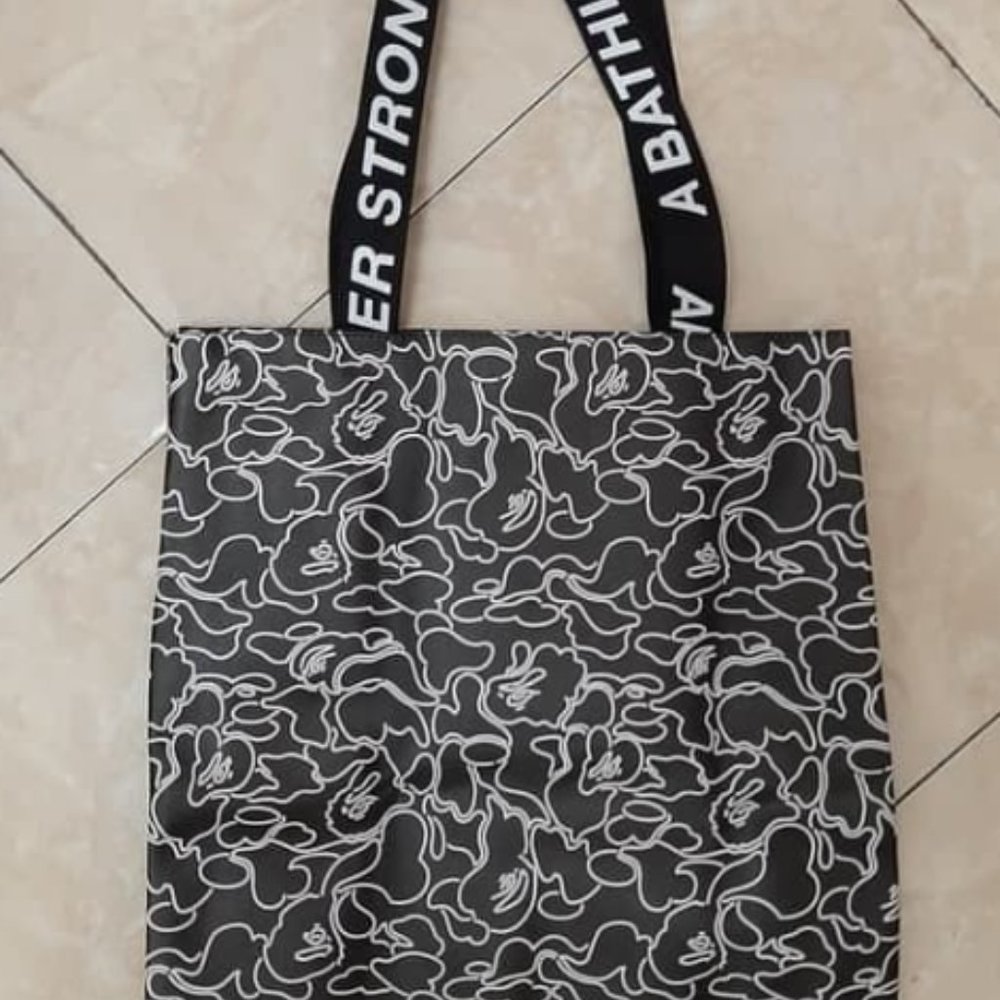 A Bathing Ape Bape Camo Tote Shoulder Bag